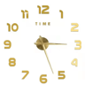 Large 3D DIY Wall Clock  Frameless Acrylic Mirror Clock For Modern Home Decor 5