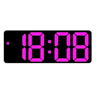 Voice Control Electronic Alarm Clock  Large Digital Display With Calendar  Temperature 2