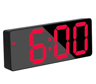 Voice Control Electronic Alarm Clock  Large Digital Display With Calendar  Temperature 7