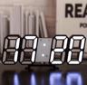 3D LED Digital Wall Clock  Luminous USBPowered Display For Modern Decor 5
