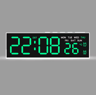 USB Digital Alarm Clock  White Mood Light Dual Alarms  Temperature Display 5