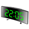 LED Mirror Alarm Clock  Noiseless Large Display Digital Clock 5