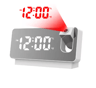 Rechargeable Projection Alarm Clock  LED Ceiling  Wall Projector With Snooze 1