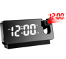 Rechargeable Projection Alarm Clock  LED Ceiling  Wall Projector With Snooze 2