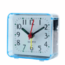 Compact Square Alarm Clock  Small Quartz Desk  Travel Clock 4