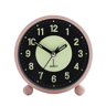 GlowintheDark Silent Alarm Clock  NonTicking BatteryOperated Bedside Clock 1