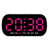 USB Digital Alarm Clock  Dual Alarms Temperature  5Level Brightness 3