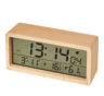 Large Screen Wooden Digital Alarm Clock  Temperature Humidity  Date Display 2