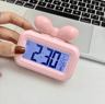 Cute Bowknot LED Alarm Clock  Mini Night Light  Temperature Display 1