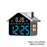 LED HouseShaped Alarm Clock  Night Light With Date  Week Display 3