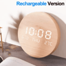 LED Digital Wall Clock Silent Time Date  Temperature Display 2