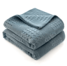 100 Cotton Waffle Throw Blanket  Breathable Plaid Bed  Sofa Cover 3