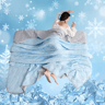 Christmas Cat Throw Blanket  Cozy Winter Holiday Sofa  Bed Cover 5