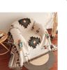 Oversized Aztec Woven Throw Blanket  Boho Southwestern Geometric Tapestry 1