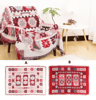 Retro Plaid Cotton Linen Woven Blanket  Thick Boho Sofa  Bed Throw 1