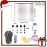 256400 LED Smart Curtain Lights  AppControlled DIY Pattern  Text Display 1