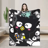 Badtz MaruInspired Soft Throw Blanket  Cute Couch  Bed Cover 2