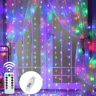 3M6M USB LED Curtain Lights  8Mode Remote Fairy String Lights 3