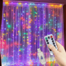 USB LED Curtain Lights  8Mode Remote Fairy Garland For Home  Events 3