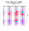 2PCS Smart RGB Curtain Lights  App  Remote Music Sync Fairy Lights 4
