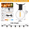 G40 Outdoor String Lights  Waterproof Shatterproof Festoon Lights With EU Plug 6