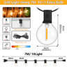 G40 Outdoor String Lights  Waterproof Shatterproof Festoon Lights With EU Plug 8