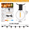G40 Outdoor String Lights  Waterproof Shatterproof Festoon Lights With EU Plug 5