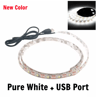1M5M USB 2835 LED Strip Lights 5V TV Backlight  Home Accent Tape 12