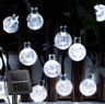 Solar Crystal Bubble Ball String Lights  Waterproof Outdoor Garden Decor 1