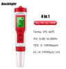 3457in1 Digital Water Quality Tester  MultiParameter Aquarium Meter 5