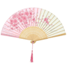 ChineseStyle Bamboo Folding Fan  Elegant Floral Hand Fan 5