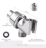 G12 ThreeWay Handheld Shower Holder  Adjustable Swivel Diverter Bracket 2