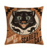 4PCS Halloween Pillow Covers  Pumpkin Cat  Ghost Cushion Decor 15