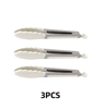 9Inch Stainless Steel Cooking Tongs  NonSlip Silicone Tip Kitchen Tongs 7