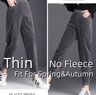 Womens FleeceLined Corduroy Pants  HighWaist Slim Winter Trousers 2