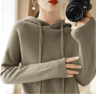 Womens Hooded Knit Sweater  Warm Casual Long Sleeve Pullover 8
