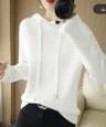 Womens Hooded Knit Sweater  Warm Casual Long Sleeve Pullover 11