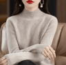 Womens Half Turtleneck Knit Sweater  Warm Korean Style Pullover 15