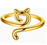 Adjustable Cat Crochet Tension Ring  Cute Yarn Guide Finger Holder 1