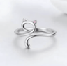 Adjustable Cat Crochet Tension Ring  Cute Yarn Guide Finger Holder 4