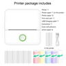 Mini Bluetooth Sticker Printer  Portable Inkless Pocket Thermal Printer 4