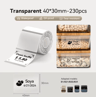 Transparent Thermal Label Stickers  3050mm Adhesive Labels For NIIMBOT Printers 4