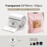 Transparent Thermal Label Stickers  3050mm Adhesive Labels For NIIMBOT Printers 2