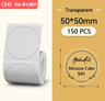 Round Color Thermal Label Stickers  Waterproof SelfAdhesive Printer Labels 1