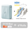 D110 Mini Bluetooth Label Printer  Portable Inkless Sticker Maker 2