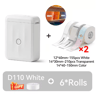 D110 Mini Bluetooth Label Printer  Portable Inkless Sticker Maker 20