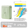 D110 Mini Bluetooth Label Printer  Portable Inkless Sticker Maker 9