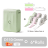 D110 Mini Bluetooth Label Printer  Portable Inkless Sticker Maker 8