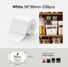 Thermal Label Sticker Rolls  White Color  Transparent Adhesive Paper 10