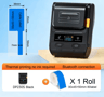 Portable Bluetooth Thermal Label Printer  Cable Tag  Barcode Maker 9